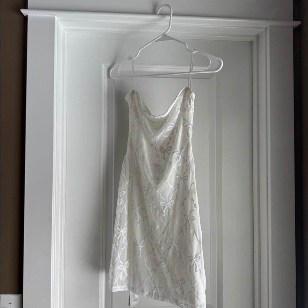 Windsor Bow Sequin Dress